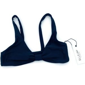 NWT Ellejay Black Bikini Swim Top